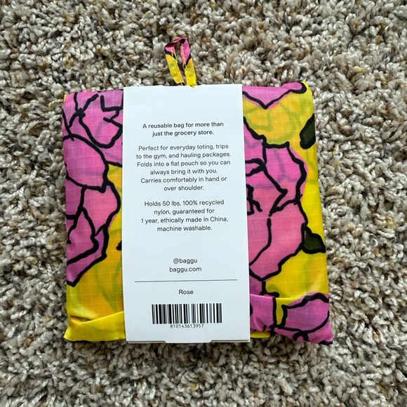 Baggu standard reusable bag in Rose NWT - Picture 2 of 2